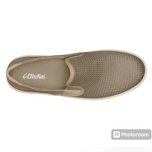 Olukai Women’s Pehuea Mesh Collapsible Heel Sneakers Flats Taupe Size 9.5